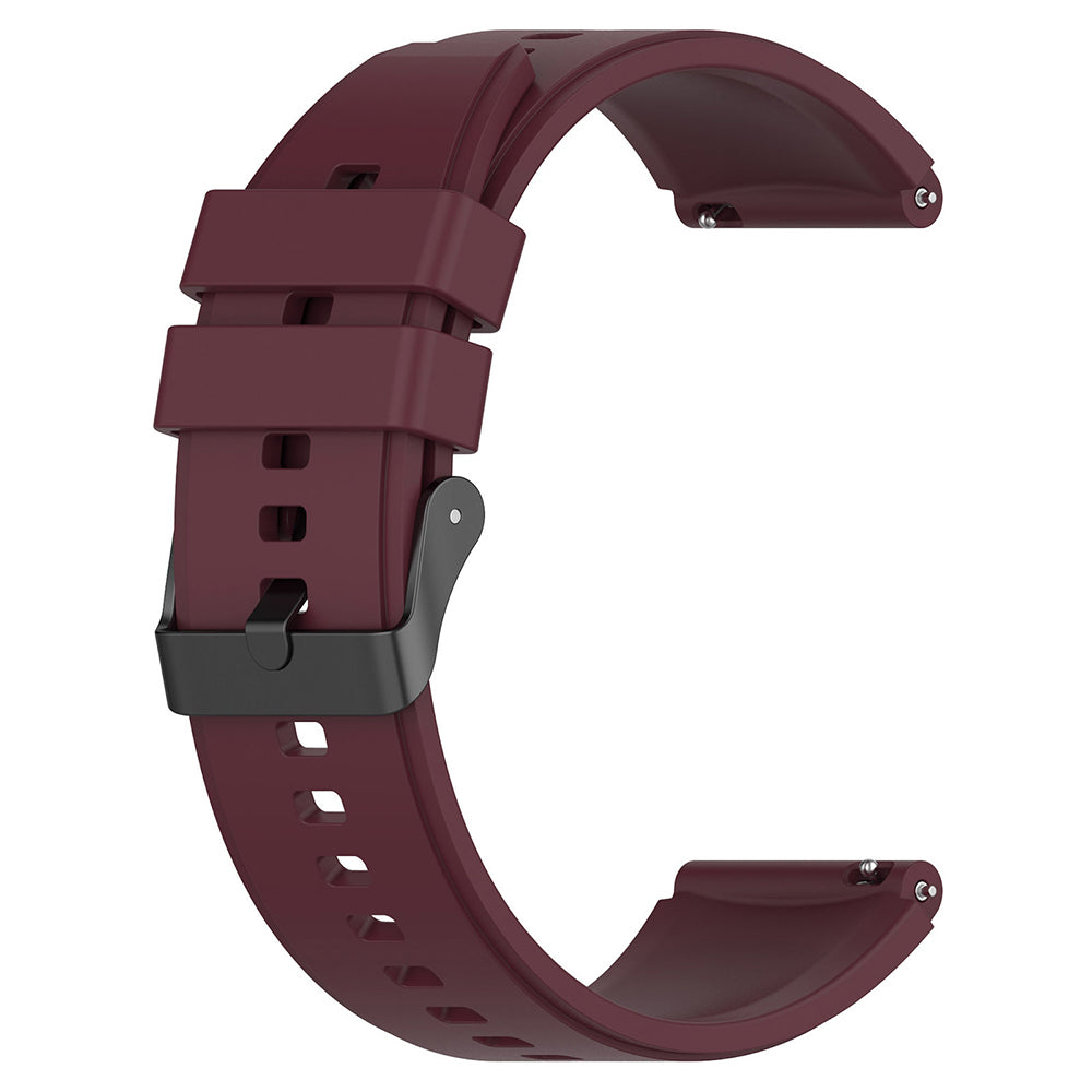 Techsuit W026 Armband für Samsung Galaxy Watch / Huawei Watch Series, 20mm, Kirschrot