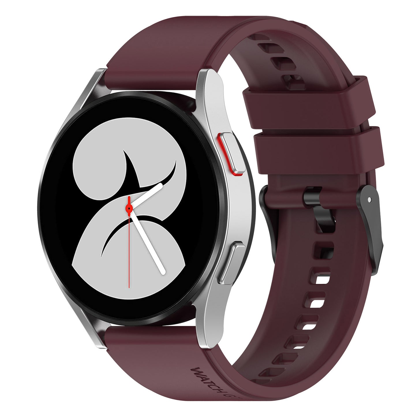 Techsuit W026 Armband für Samsung Galaxy Watch / Huawei Watch Series, 20mm, Kirschrot