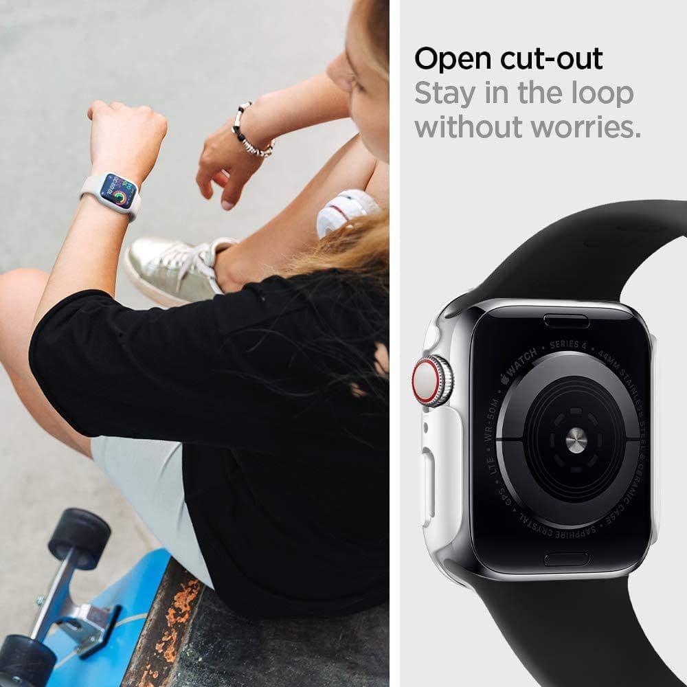 Techsuit W031 Armband für Apple Watch 42mm / 41mm / 40mm / 38mm Serie, Schwarz