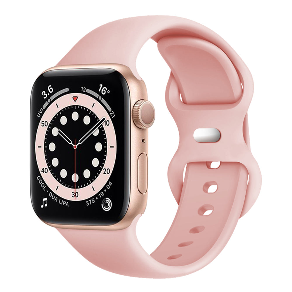 Techsuit W031 Armband für Apple Watch 42mm / 41mm / 40mm / 38mm Serie, Hellrosa