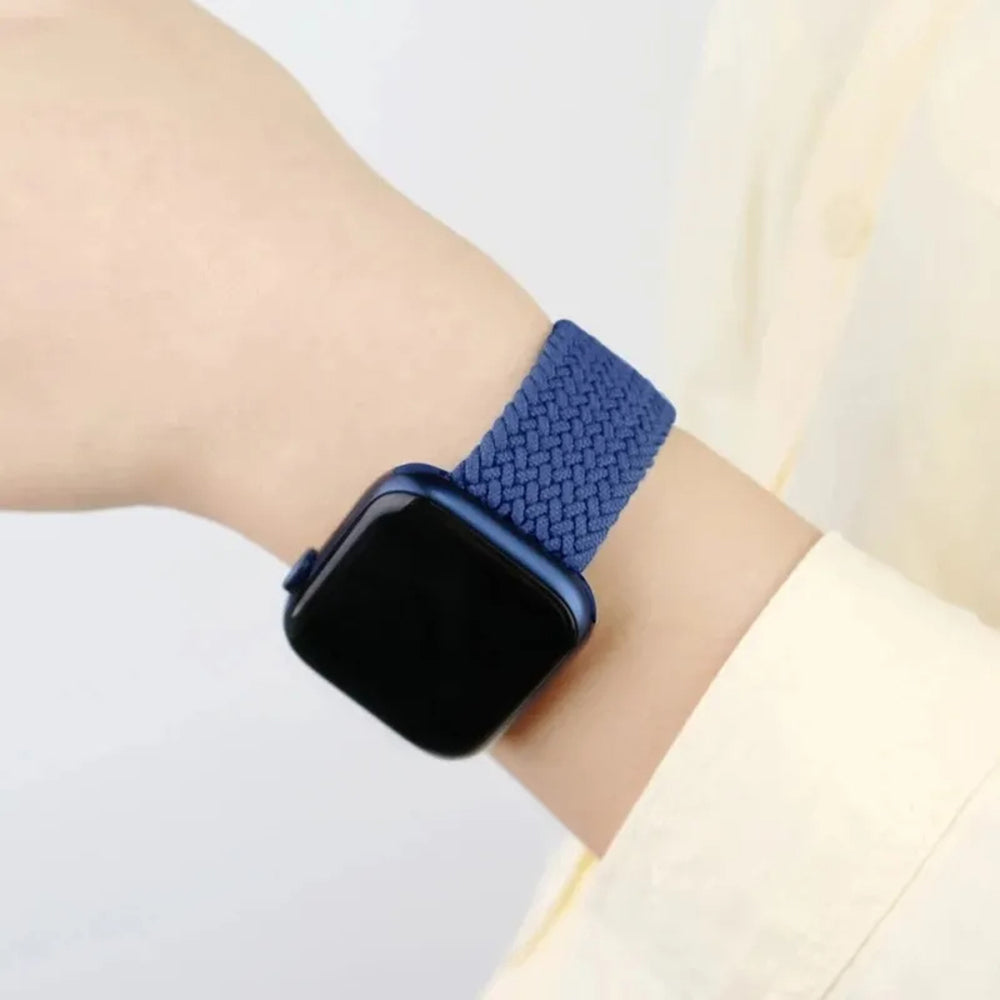 Techsuit W032 Armband für Apple Watch 42mm / 41mm / 40mm / 38mm Serie, Schwarz