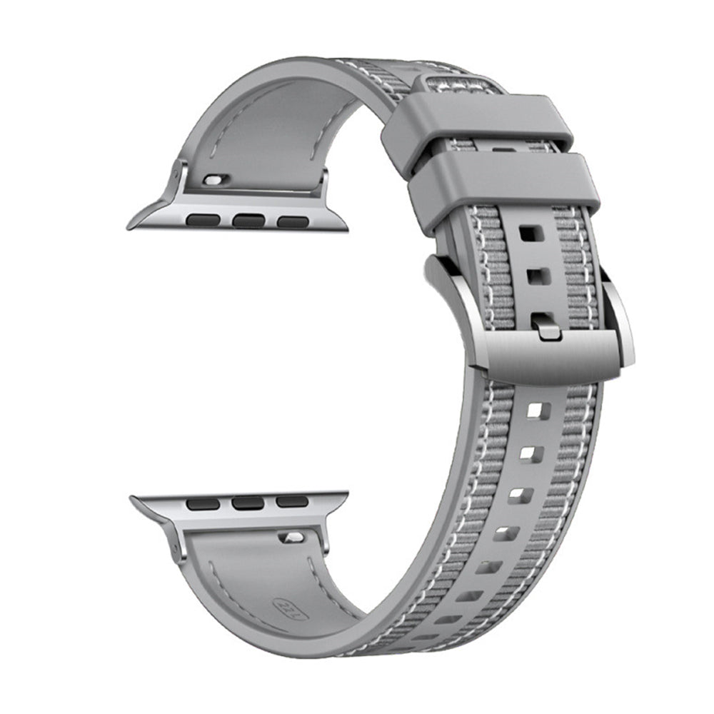 Techsuit W051 Armband für Apple Watch 49mm / 46mm / 45mm / 44mm / 42mm Serie, Grau