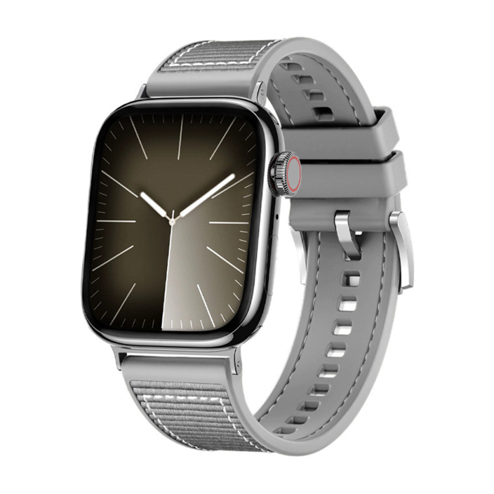 Techsuit W051 Armband für Apple Watch 49mm / 46mm / 45mm / 44mm / 42mm Serie, Grau
