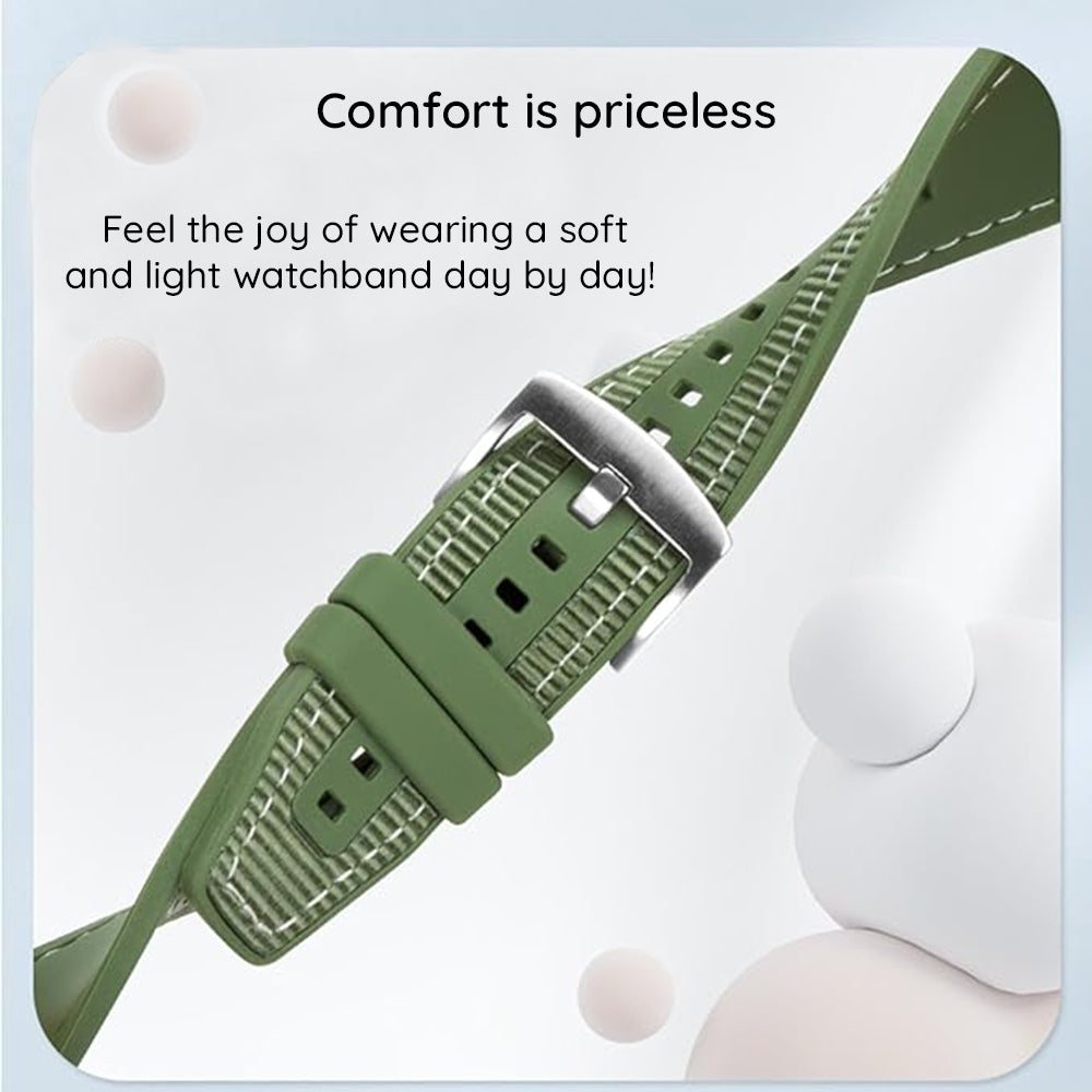 Techsuit W051 Armband für Apple Watch 49mm / 46mm / 45mm / 44mm / 42mm Serie, Grün