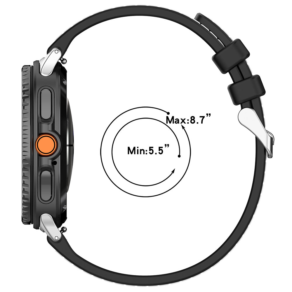 Techsuit Armband W051 für Samsung Galaxy Watch8 / Watch8 Classic Series, Grau