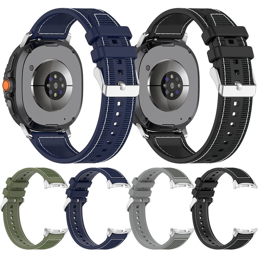 Techsuit Armband W051 für Samsung Galaxy Watch8 / Watch8 Classic Series, Grau