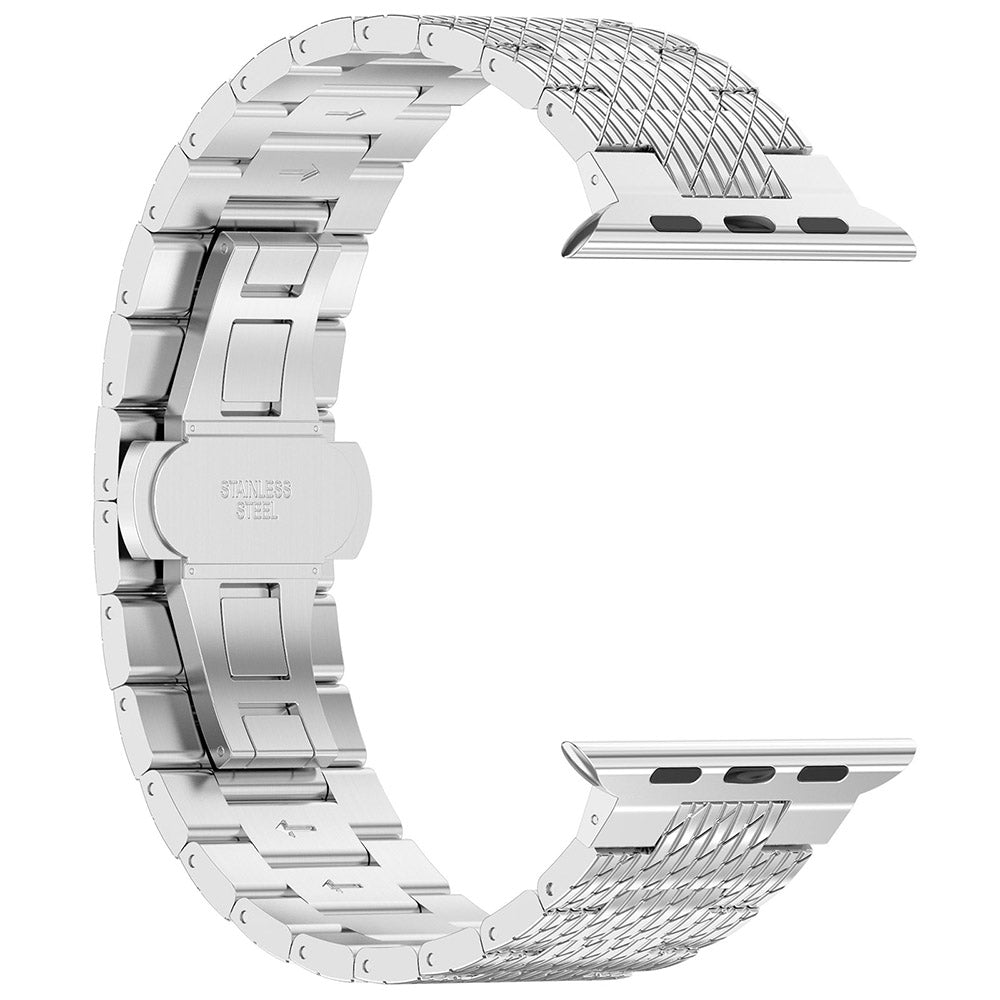 Techsuit W052 Armband für Apple Watch 42mm / 41mm / 40mm / 38mm Serie, Silberfarben