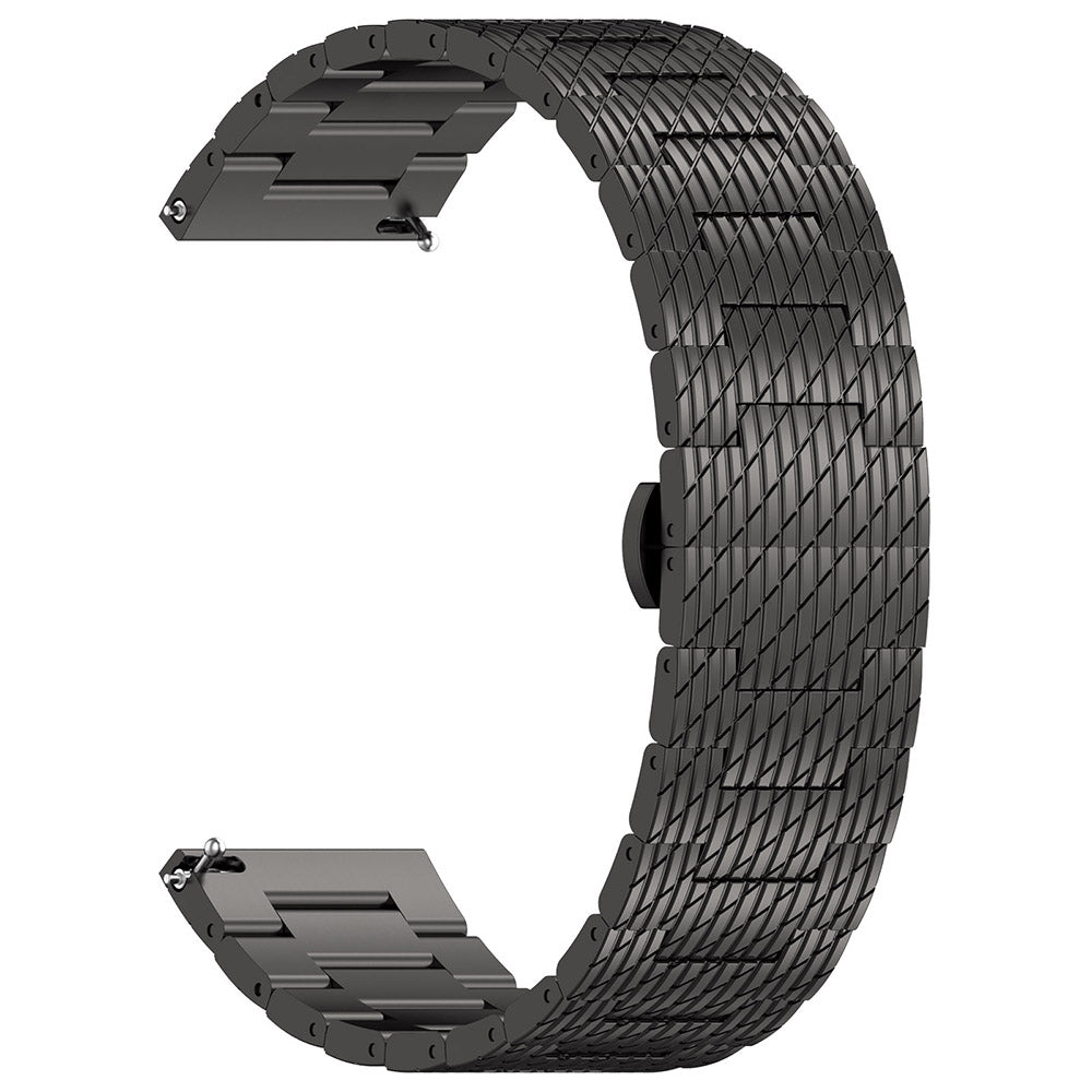 Techsuit W052 Armband für Huawei Watch / Xiaomi Watch Series, 22mm, Schwarz