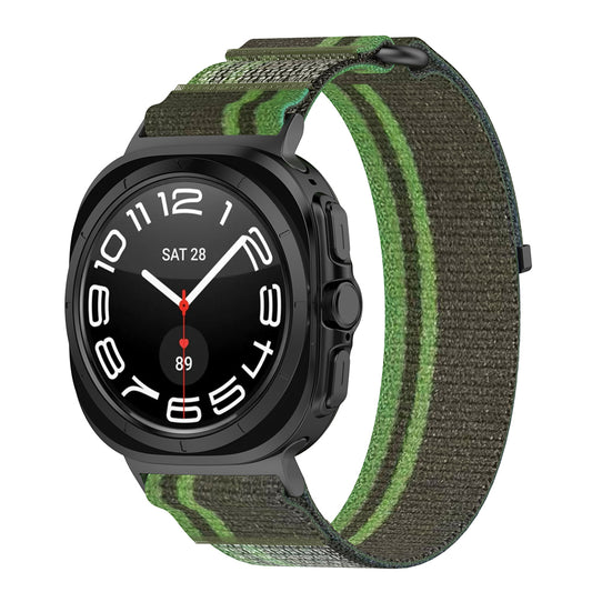 Techsuit W054 Armband für Samsung Galaxy Watch Ultra, Dunkelgrau Grün