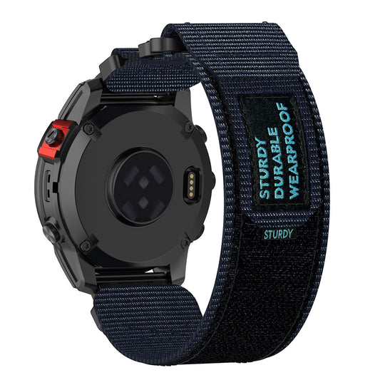 Techsuit W057 Strap for Garmin Watch Fenix / Forerunner Series, 22mm, Navy Blue