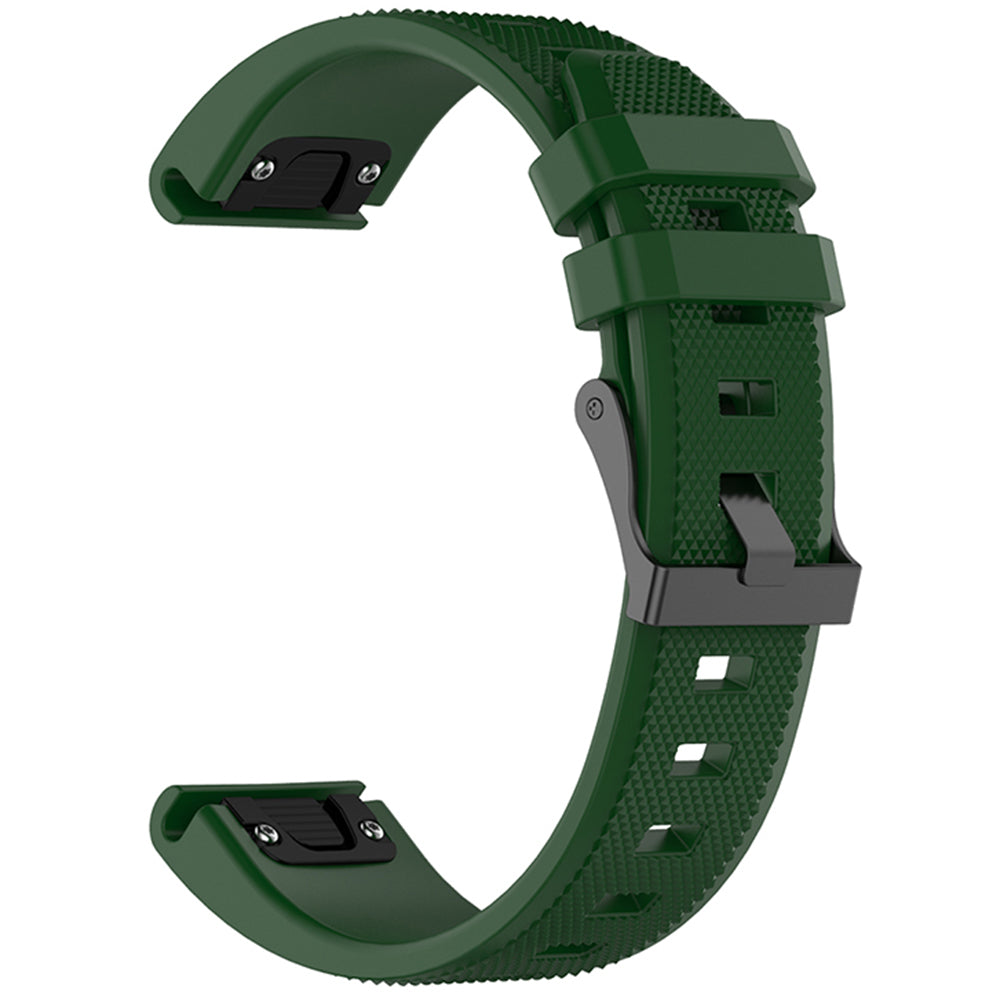 Techsuit W058 Armband für Garmin Instinct / Approach / Fenix Watch Series, 20mm, Dunkelgrün