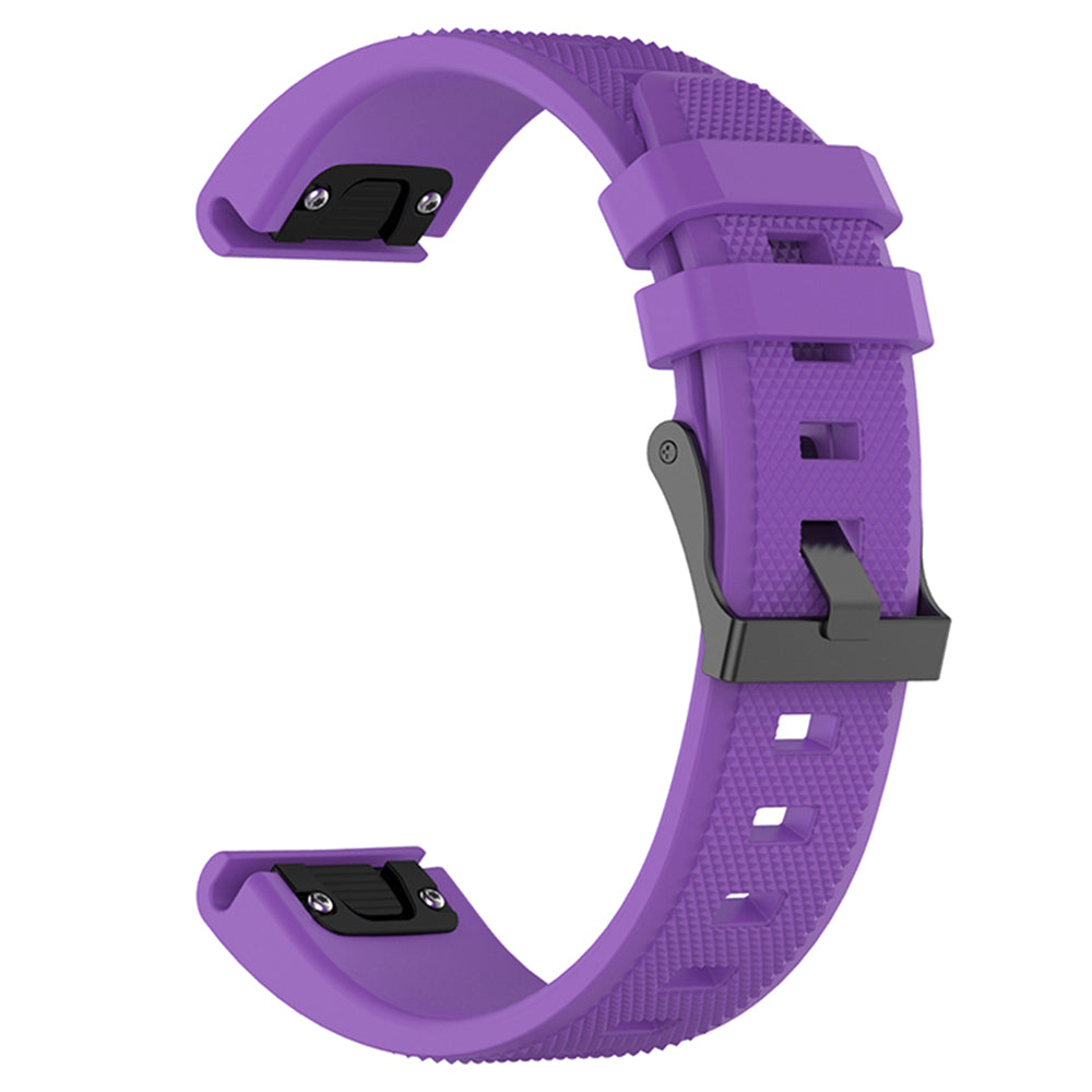 Techsuit W058 Armband für Garmin Watch Fenix / Forerunner Serie, 22mm, Lila