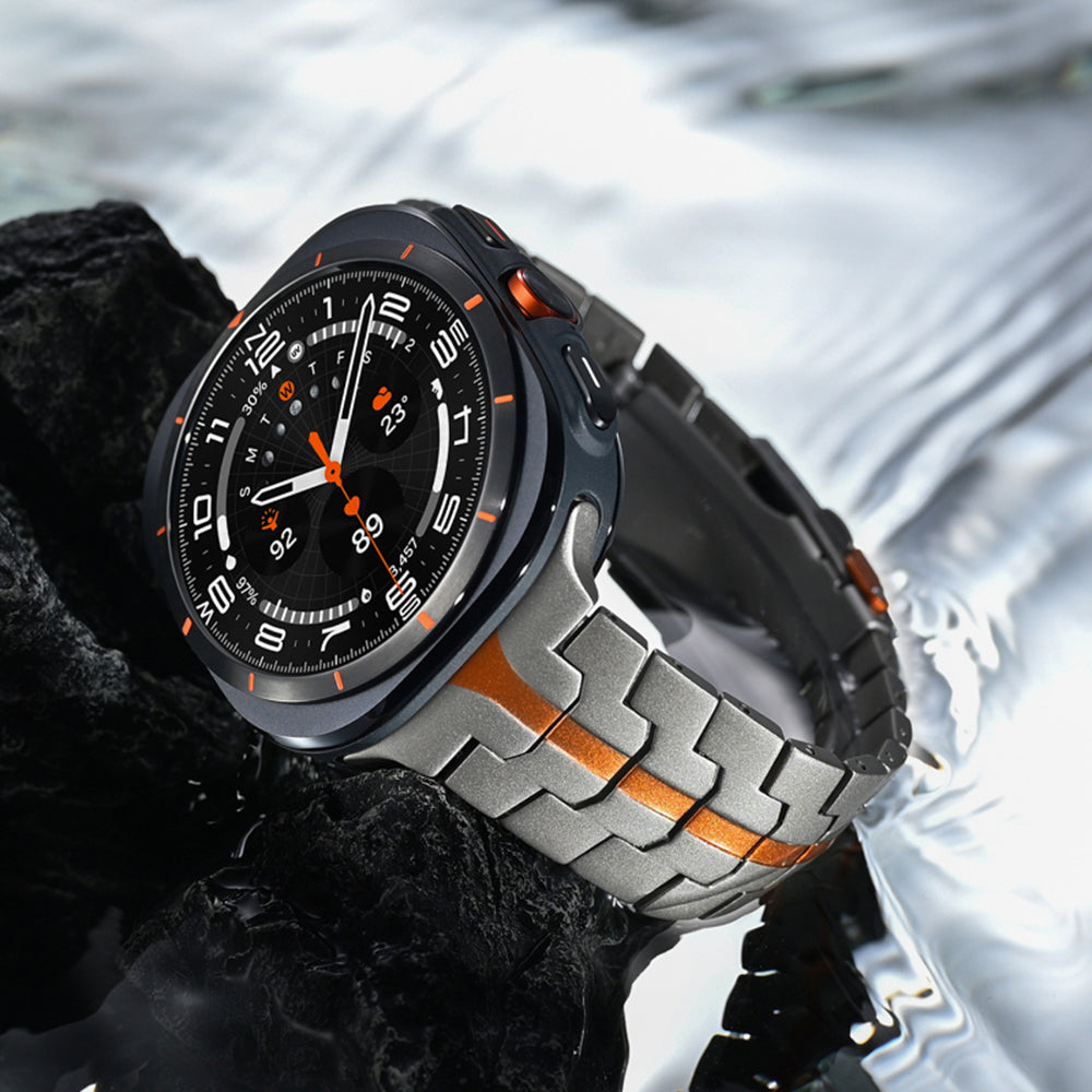 Techsuit W063 Armband für Samsung Galaxy Watch Ultra, Schwarz