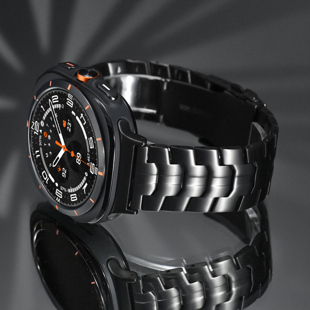 Techsuit W063 Armband für Samsung Galaxy Watch Ultra, Schwarz