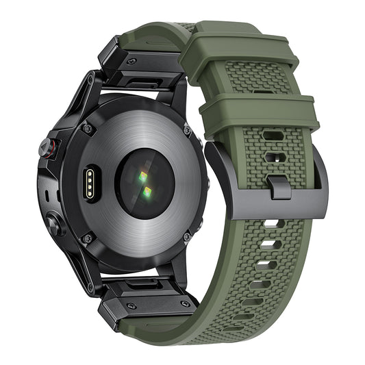 Techsuit W068 Armband für Garmin Watch Fenix Series, 26mm, Schwarz