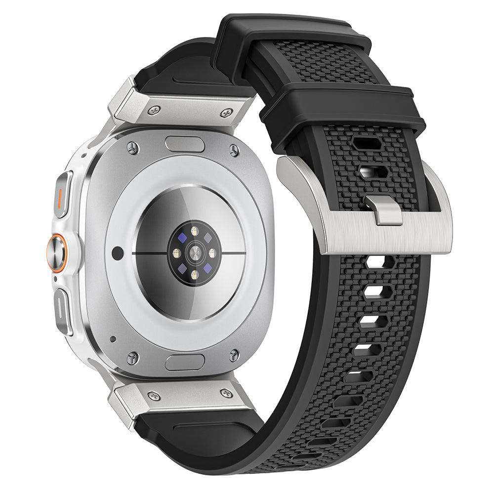 Techsuit W068 Armband für Samsung Galaxy Watch Ultra, Silberweiß