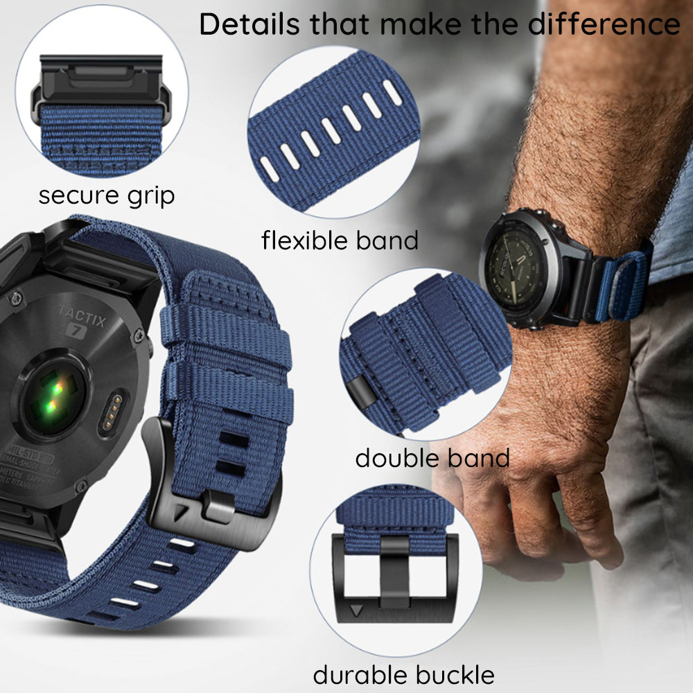 Techsuit W070 Armband für Garmin Instinct / Approach / Fenix Watch Series, 20mm, Orange