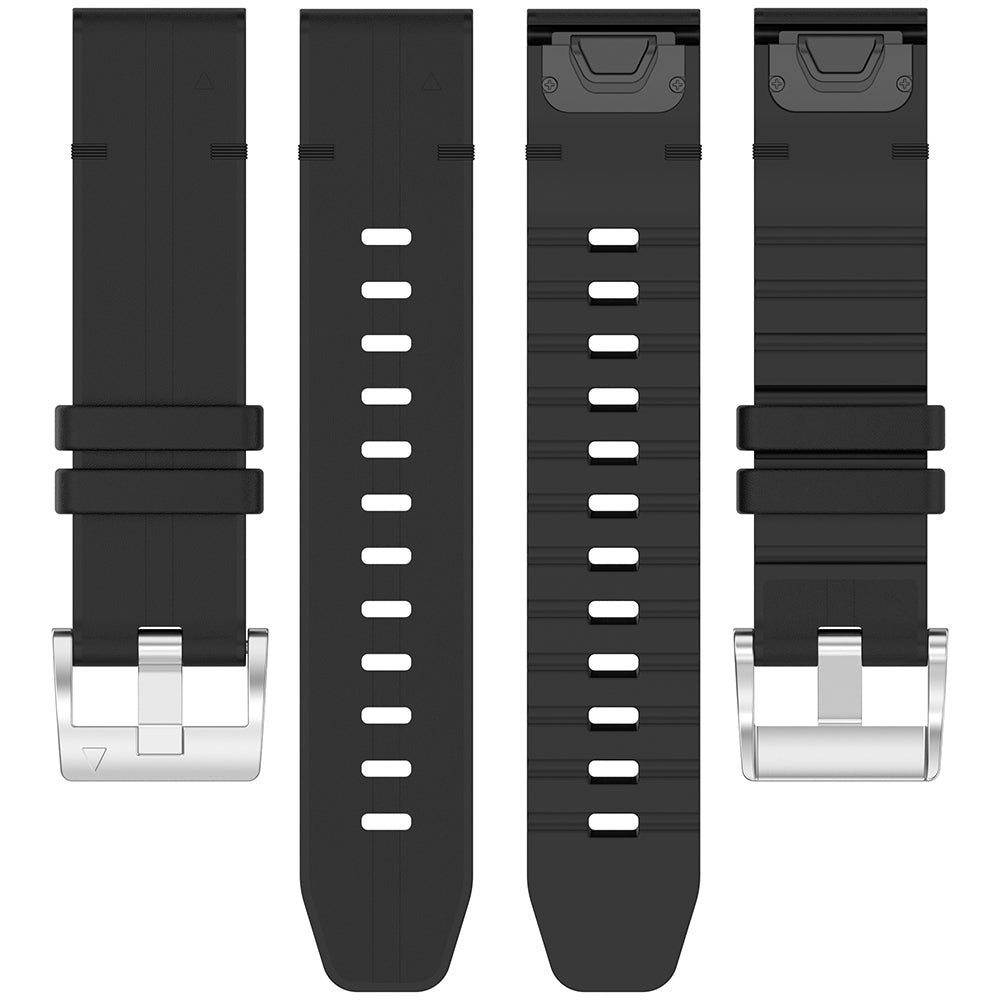 Techsuit W071 Armband für Garmin Instinct / Approach / Fenix Watch Series, 20mm, Schwarz