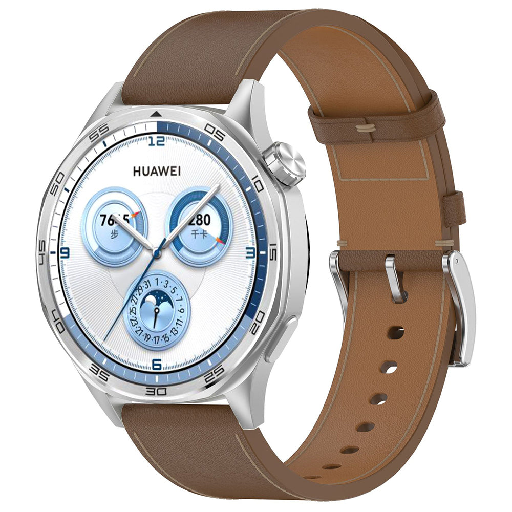 Techsuit W073 Armband für Samsung Galaxy Watch / Huawei Watch Series, 22mm, Braun