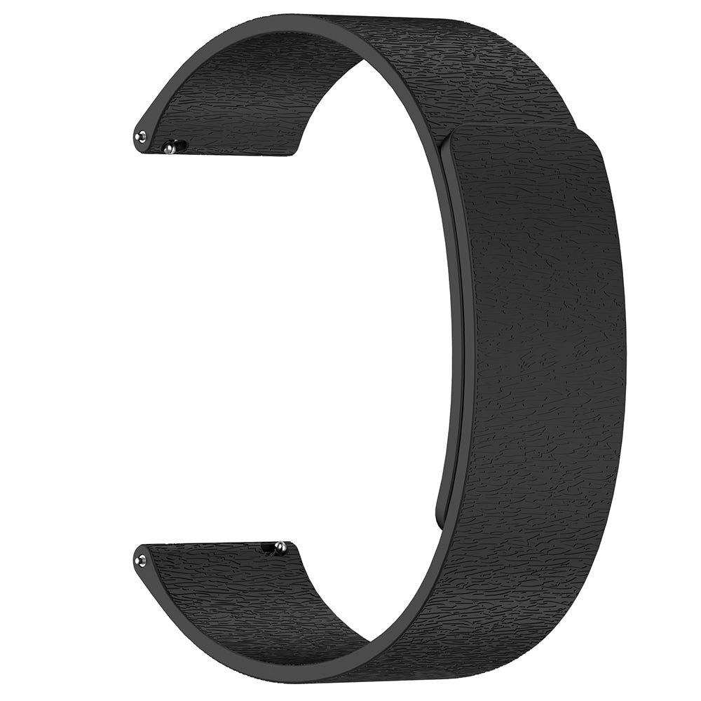 Techsuit W074 Armband für Huawei Watch / Garmin Watch Series, 18mm, Schwarz