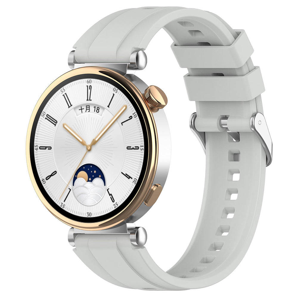 Techsuit W075 Armband für Huawei Watch / Garmin Watch Series, 18mm, Grau