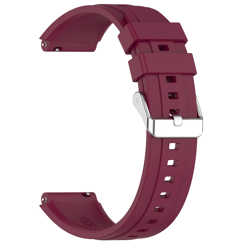 Techsuit W075 Armband für Huawei Watch / Garmin Watch Series, 18mm, Kirschrot