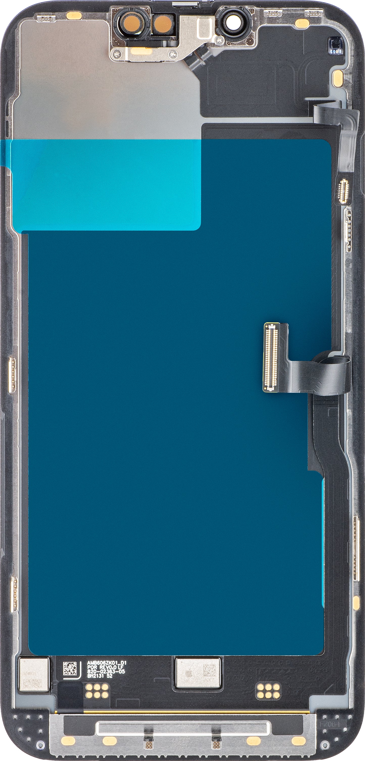 Touchscreen Display Apple iPhone 13 Pro, mit Rahmen, Schwarz, Service Pack 661-21993