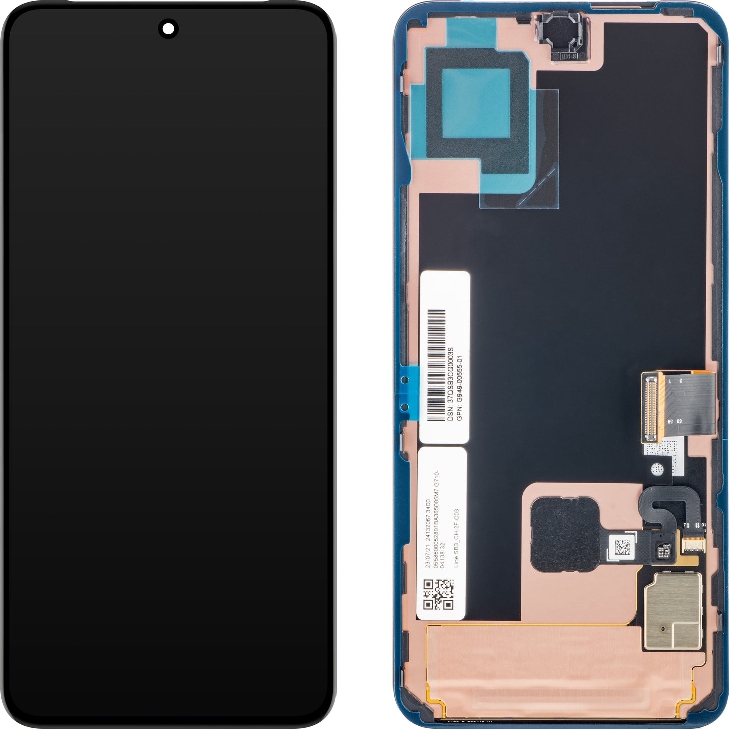Display mit Touchscreen Google Pixel 8, Swap