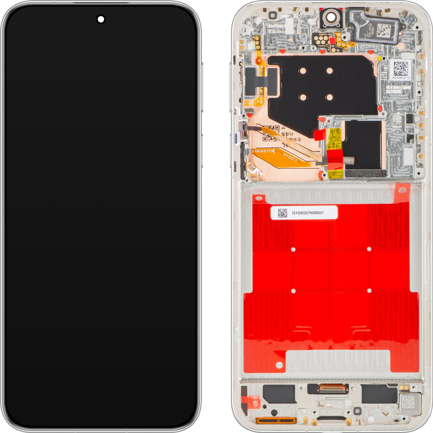 Huawei Pura 80 Pro Display with Touchscreen, with Frame, White (Glazed White), Service Pack 02357EFD