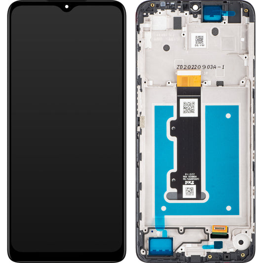 Touchscreen Display Motorola Moto E22i / E22, mit Rahmen, Schwarz, Service Pack 5D68C21594