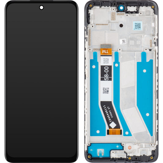 Motorola Moto G73 Touchscreen Display mit Rahmen, Schwarz, Service Pack 5D68C22272