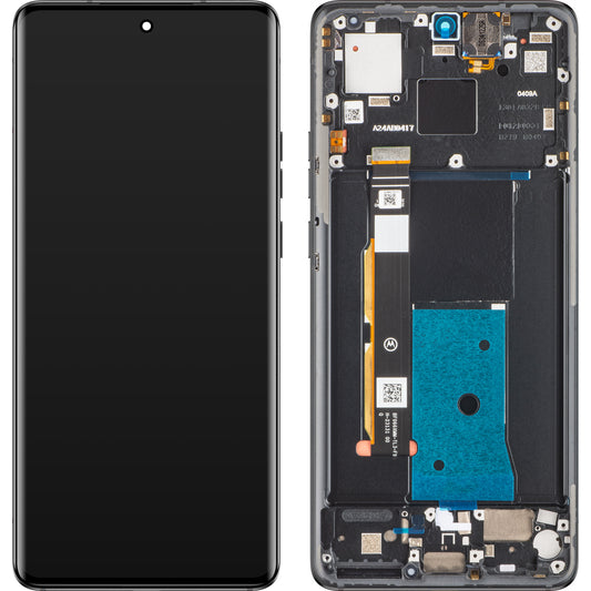 Touchscreen-Display Motorola Edge 40, mit Rahmen, Schwarz (Eclipse Black), Service Pack 5D68C22670