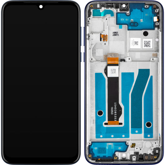 Motorola Moto G8 Plus Touchscreen Display mit Rahmen, Dunkelblau, Service Pack 5D68C15528