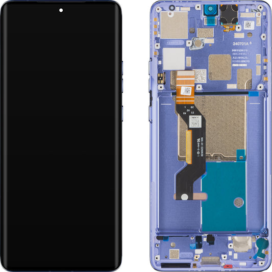 Touchscreen-Display Motorola Edge 50 Pro, mit Rahmen, Lila (Luxe Lavender), Service Pack 5D68C24093