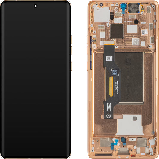 Touchscreen-Display Motorola Edge 50, mit Rahmen, Rosa (Peach Fuzz), Service Pack 5D68C25137