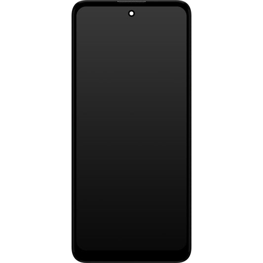 Motorola Moto E40 / E30 Touchscreen Display mit Rahmen, Schwarz, Service Pack 5D68C19697