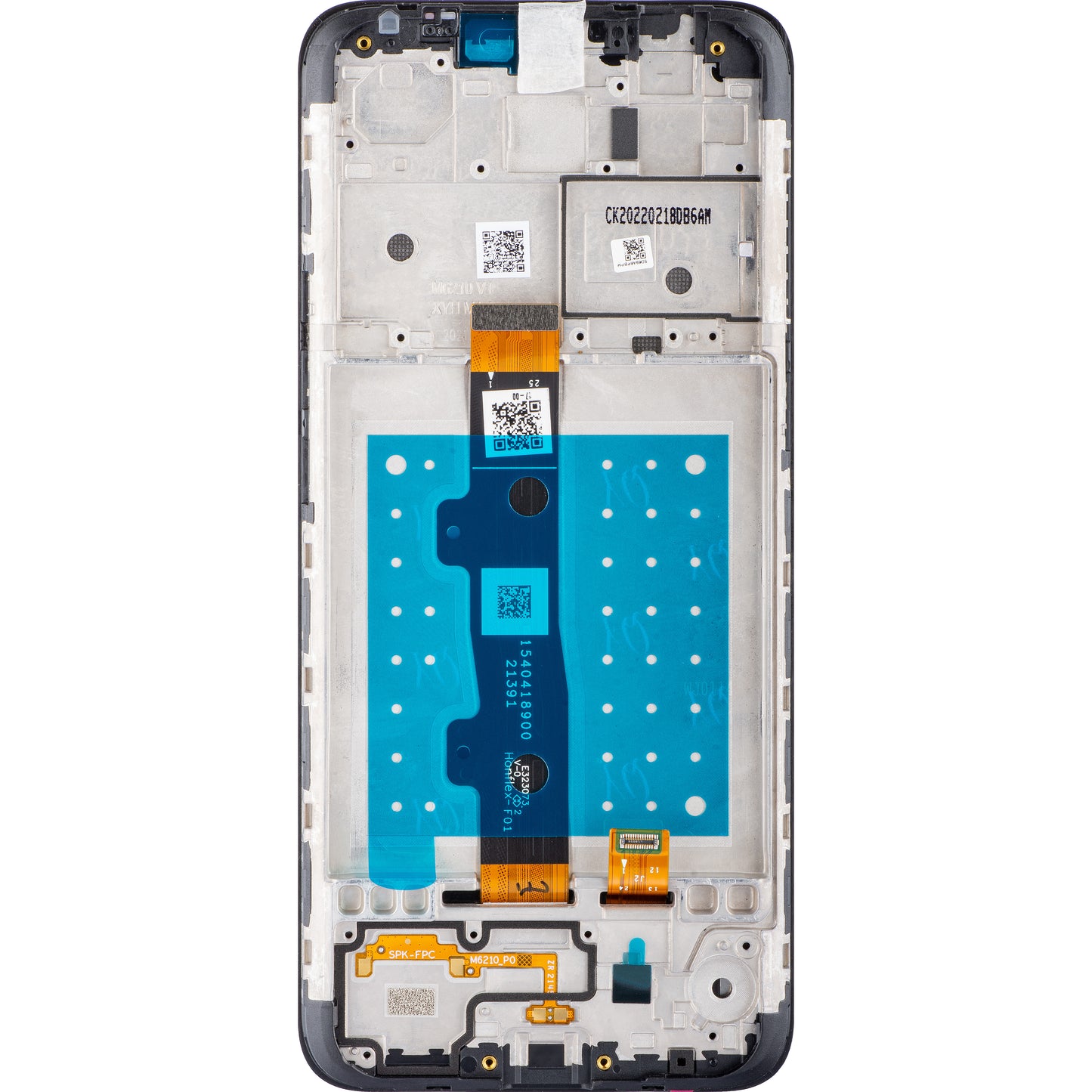 Motorola Moto Moto E7 Touchscreen Display mit Rahmen, Schwarz, Service Pack 5D68C17784