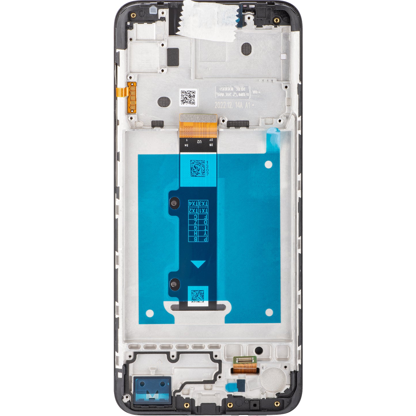Motorola Moto Moto E20 Touchscreen Display mit Rahmen, Schwarz, Service Pack 5D68C19457