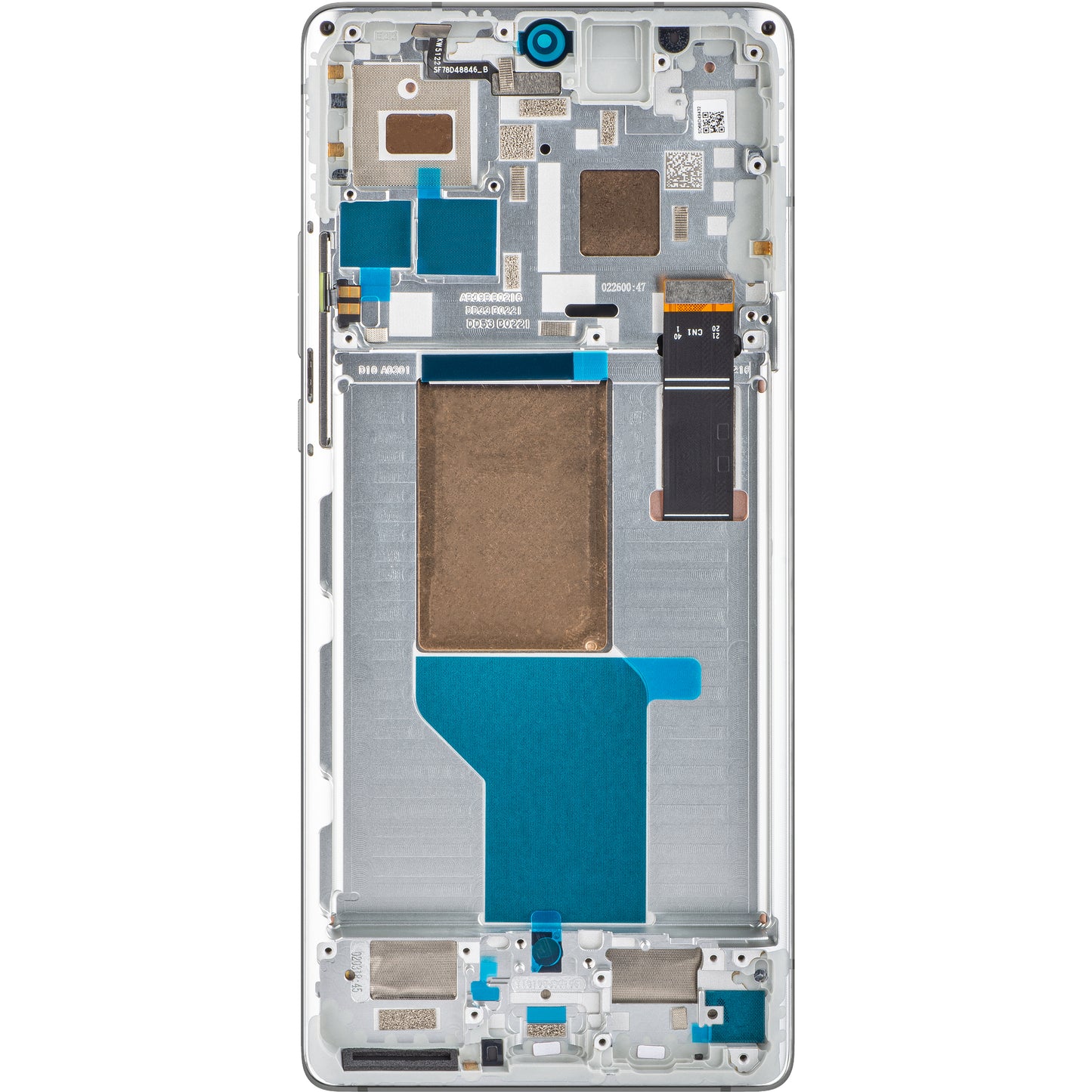 Motorola Edge 30 Ultra Touchscreen Display with Frame, Starlight White, Service Pack 5D68C21453