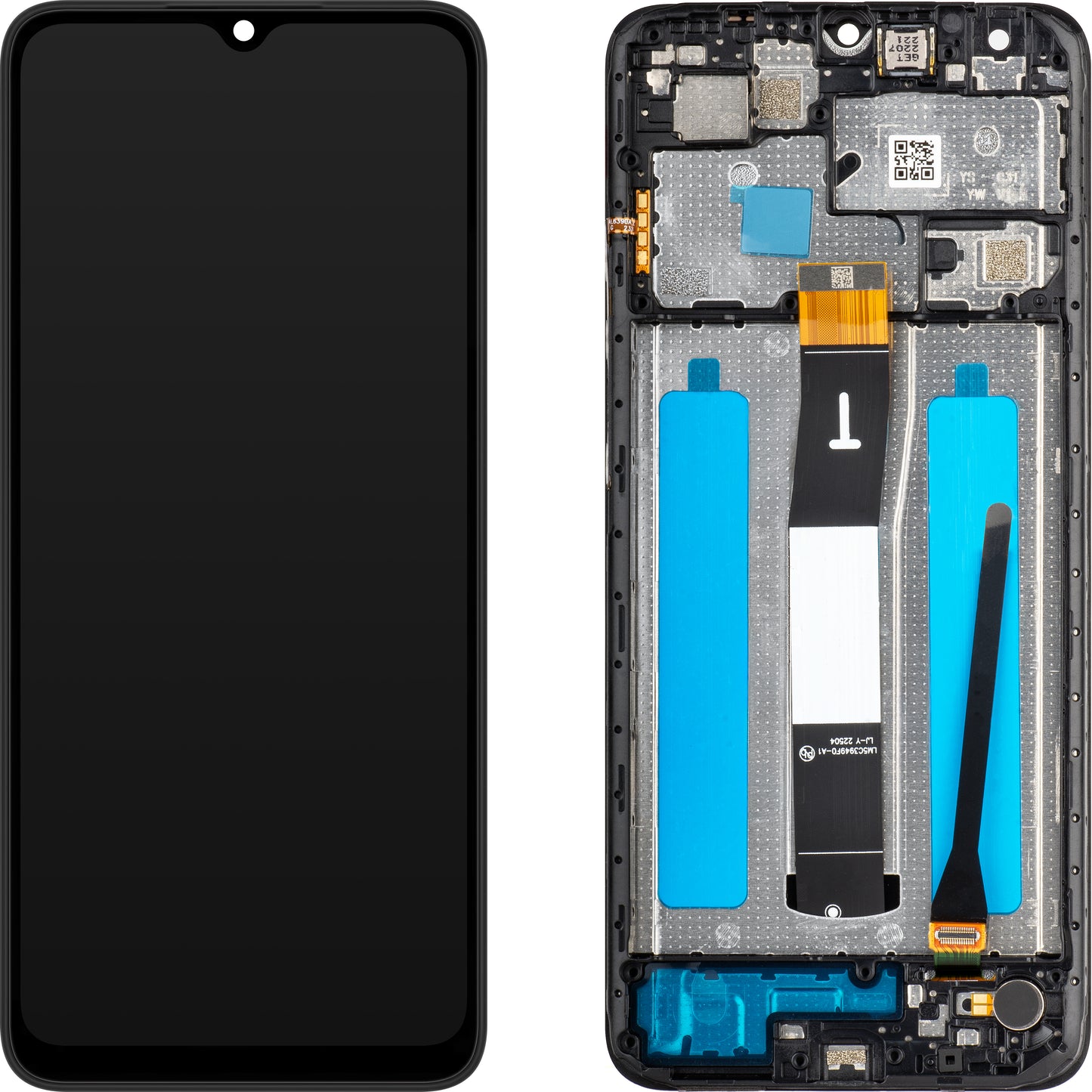 MP Touchscreen Display compatible with Xiaomi Redmi 12C, with Frame, Black, Swap