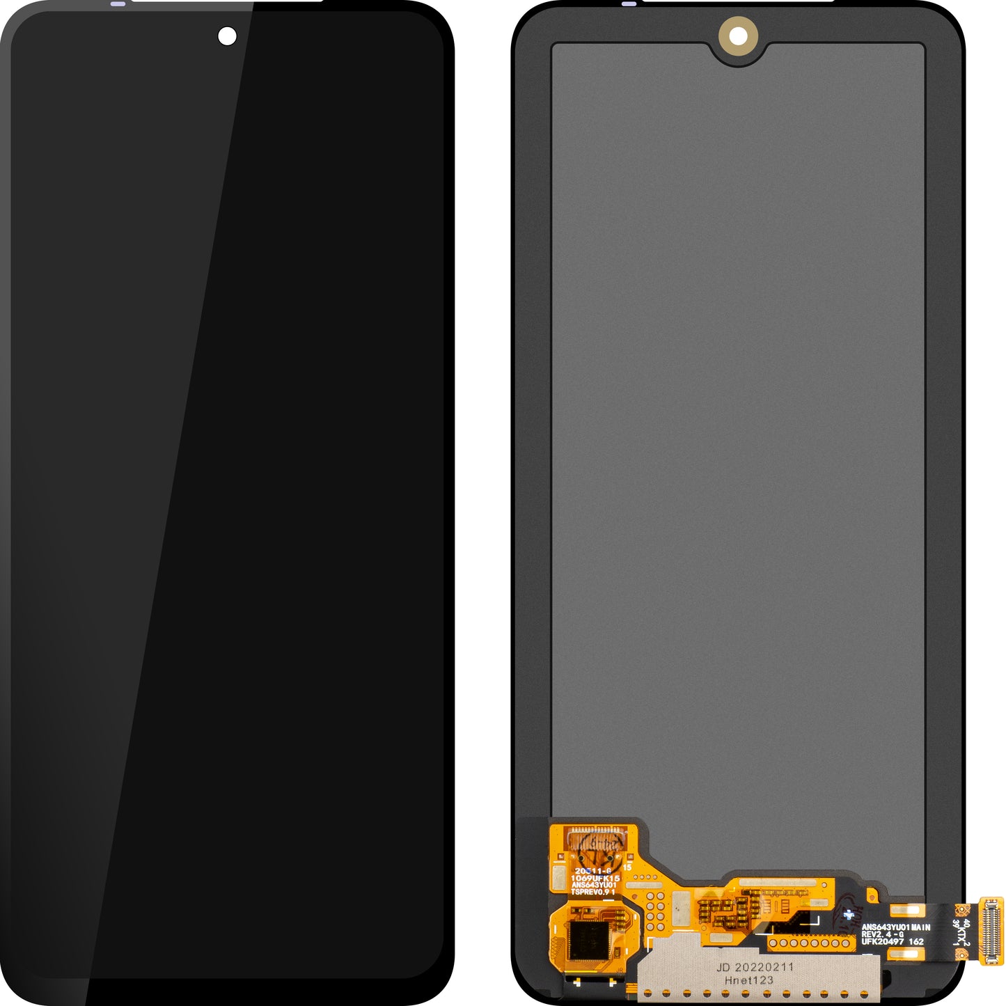 MP Touchscreen Display compatible with Xiaomi Poco M5s / Redmi Note 10 / Note 10S, OLED Version, Resealed