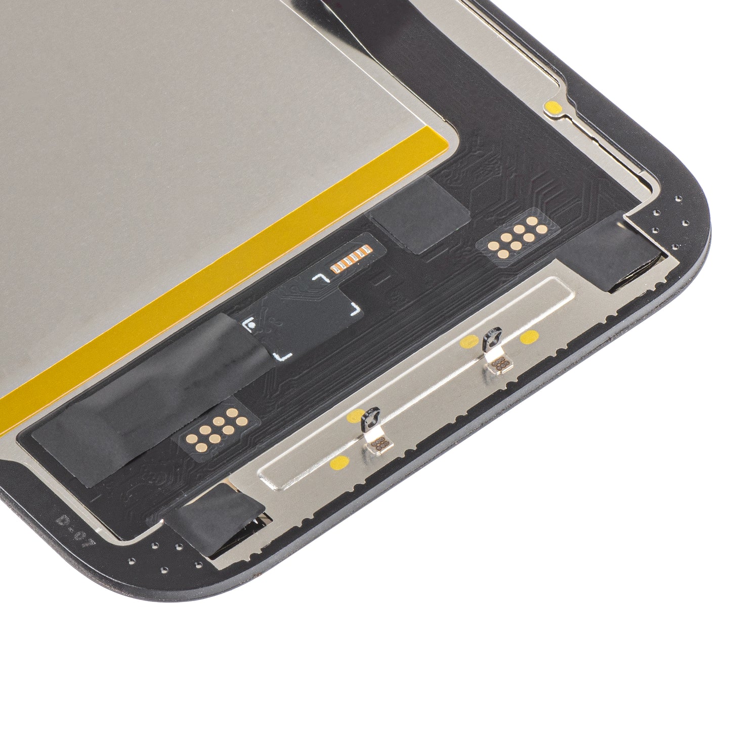 MP Touchscreen Display compatible with Apple iPhone 15, with Frame, Soft OLED FHD Movable IC Version, Black