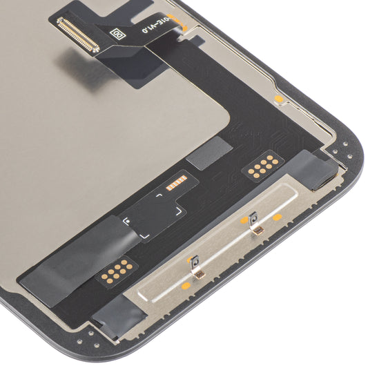 Display mit MP Touchscreen kompatibel mit Apple iPhone 16e, mit Rahmen, Soft OLED FHD 120Hz IC Movable, Schwarz