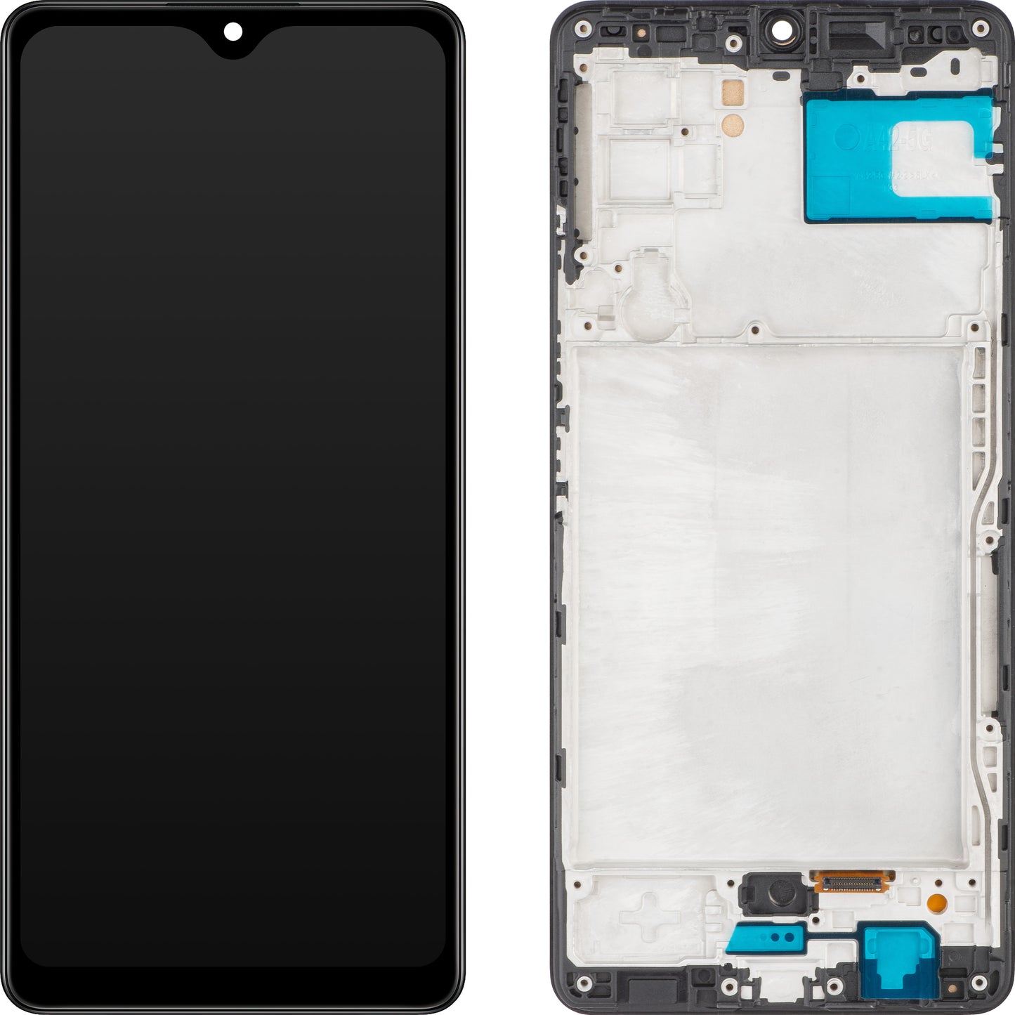 Touchscreen MP Display kompatibel mit Samsung Galaxy A42 5G A426, mit Rahmen, Schwarz