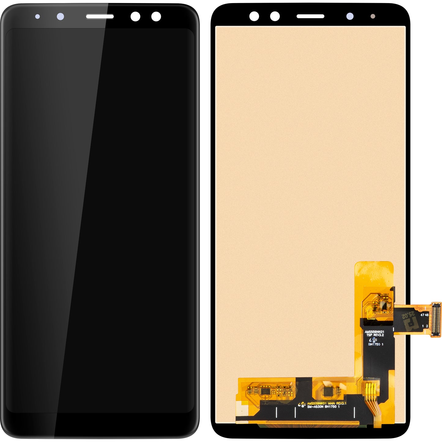Display mit Touchscreen MP kompatibel mit Samsung Galaxy A8 (2018) A530