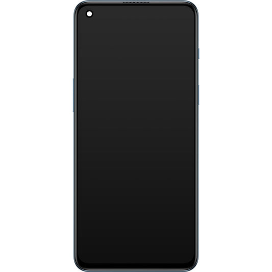 OnePlus Nord 2 5G Touchscreen-Display mit Rahmen, Blau (Blue Haze), Service Pack 4907924