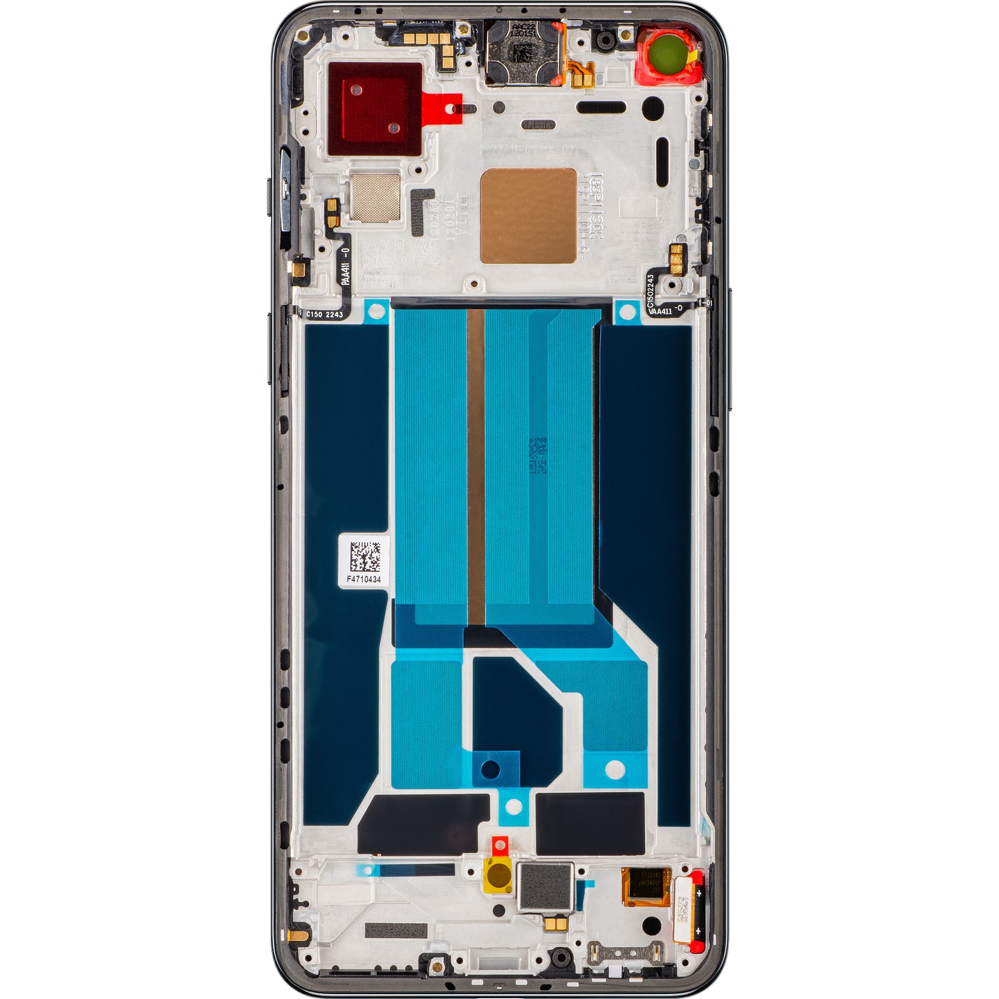 Display / Touchscreen für OnePlus Nord 2T | mit Rahmen | Grau (Gray Shadow) | Service Pack