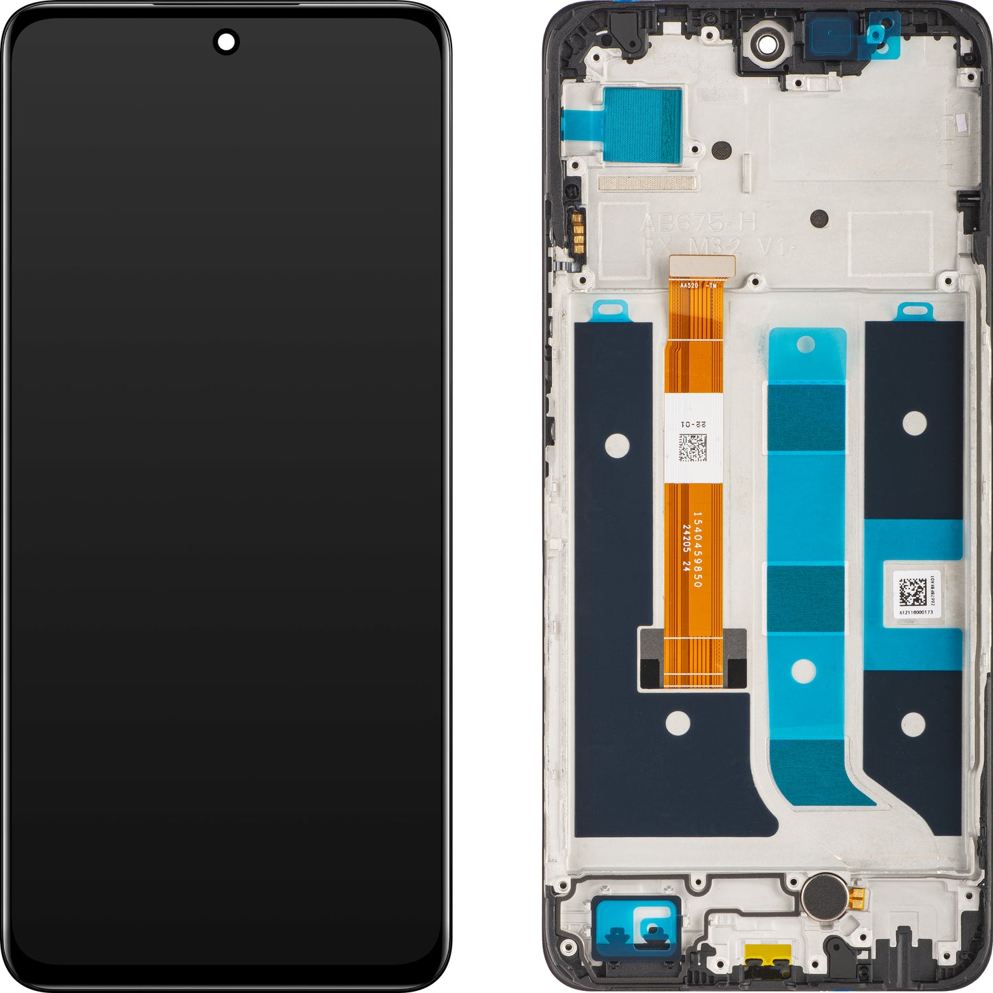 Realme 11 5G Touchscreen Display Realme 11 5G, with Frame, Midnight Black, Service Pack 621029000064