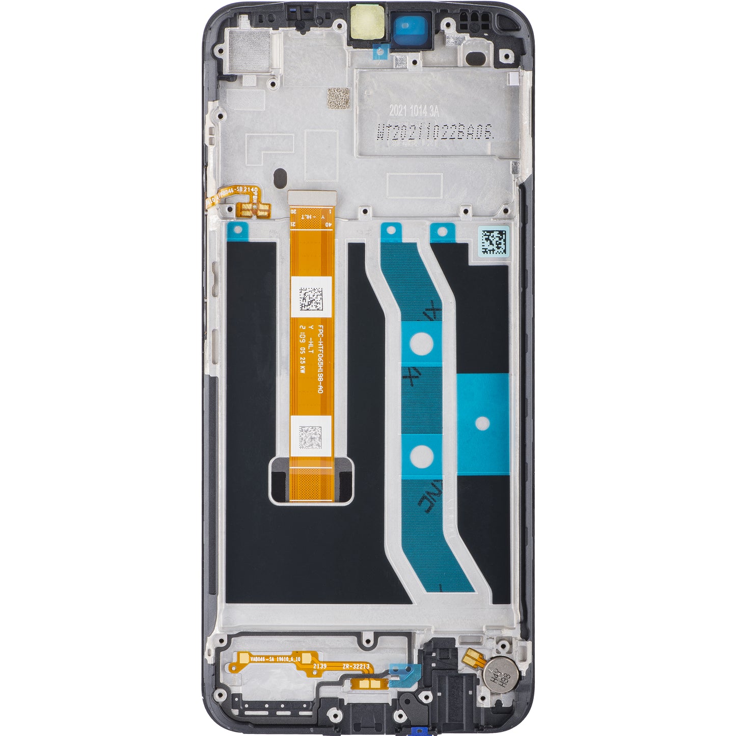 Touchscreen Display Realme C25Y, mit Rahmen, Schwarz, Service Pack 4908854