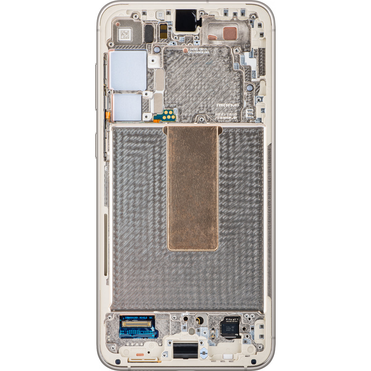 Samsung Galaxy S23+ S916 Touchscreen-Display mit Rahmen, Weiß (Cream), Service Pack GH82-30476B